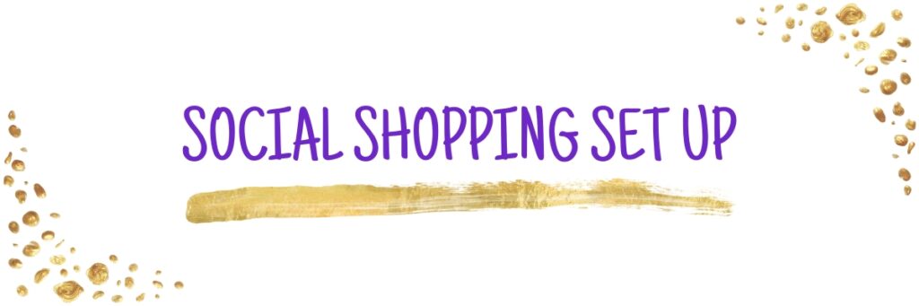 Social shopping facebook instagram shop set up support service web banner